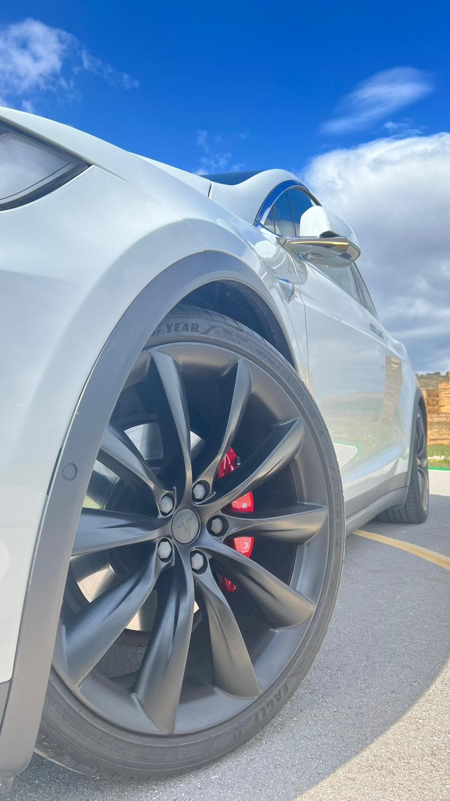Tesla Model X trasera