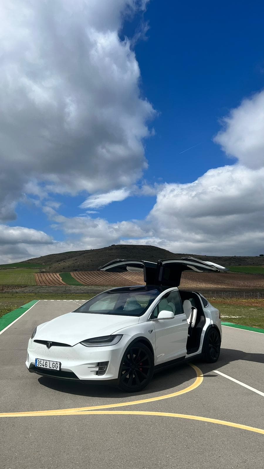 Tesla Model X vista aérea